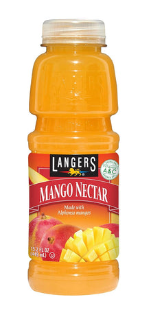 Wholesale Langers Juice Mango Nectar 15.2oz Bottle- Bulk