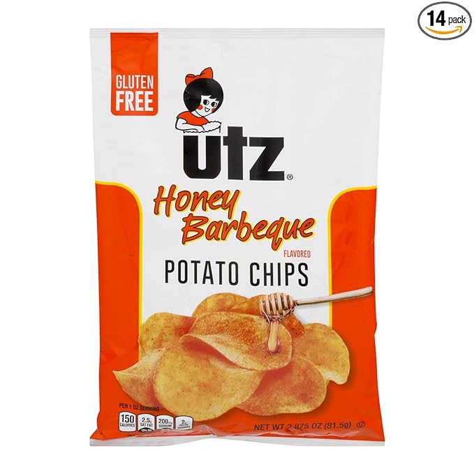 UTZ Honey Barbeque Potato Chips 2.75 Oz