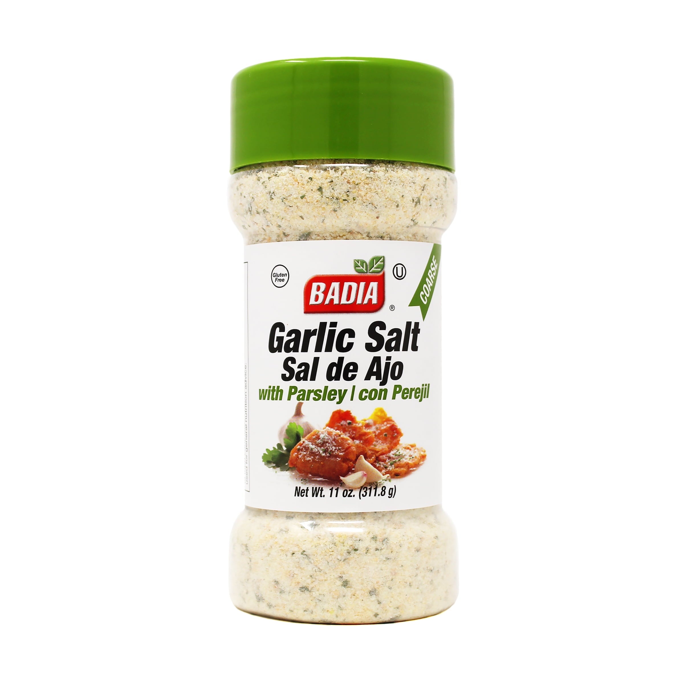 Badia Garlic Salt With Parsley 11 Oz Jar