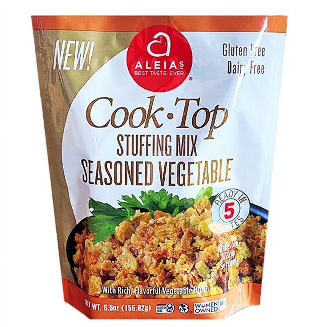 Aleias Stuffing Vegetable Seasoning Mix 5.5 oz Bag