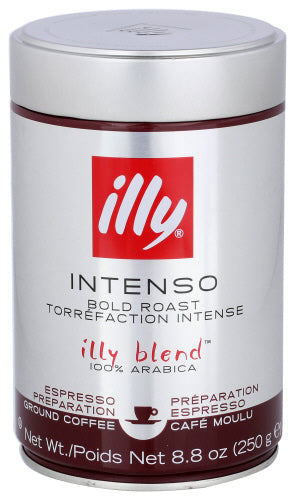 illy Intenso Ground Espresso Coffee 8.8oz 6ct