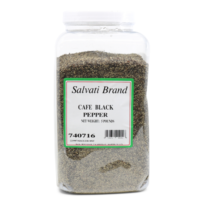 Wholesale Salvati Italian Black Pepper (Cafe) Spices 5 LB-6 Ct Case Bulk