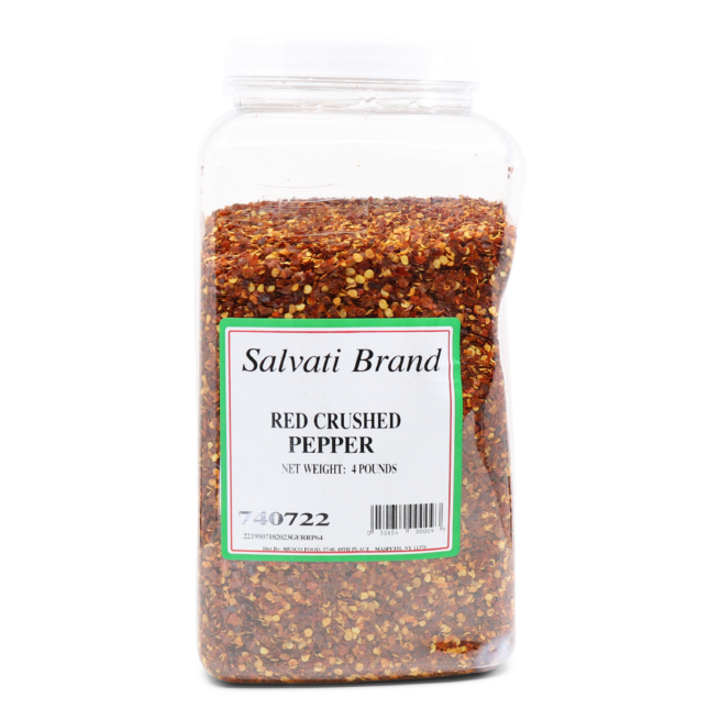 Wholesale Salvati Red Crushed Pepper Spices 4 LB-6 Ct Case Bulk