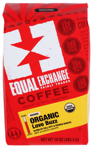 Equal Exchange Organic Coffee Love Buzz 12oz 6ct