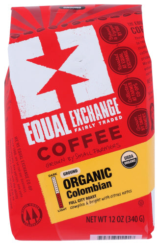 Wholesale Equal Exchange Organic Drip Coffee Colombian 12oz 6ct-6.0ct Case Bulk