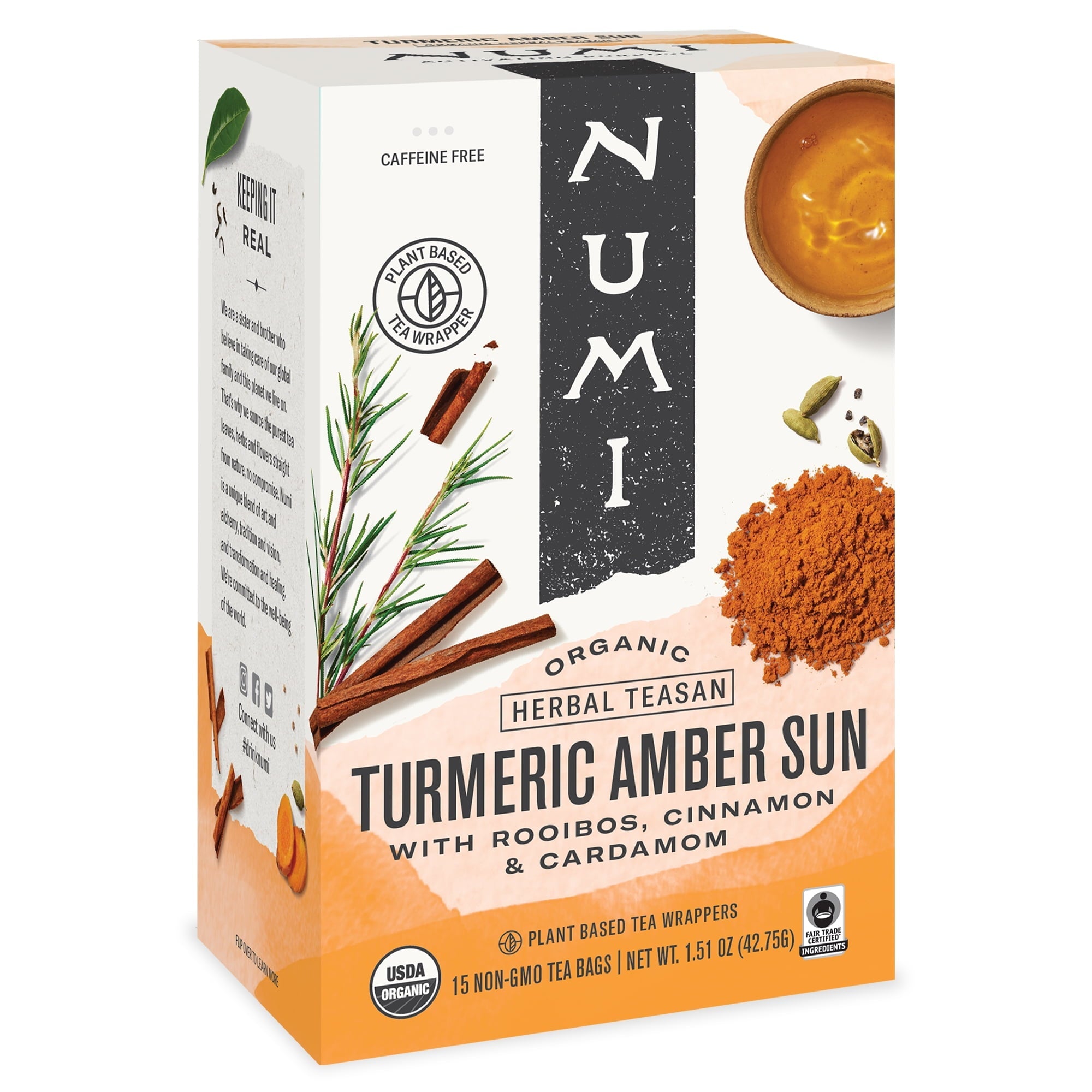 Numi Turmeric Tea Amber Sun 1.46 Oz