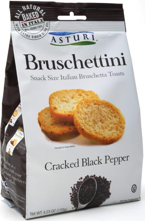 Asturi Bruschettini Black Pepper Toasts 4.23 OZ