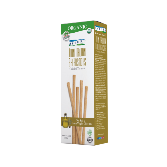 Asturi Breadsticks with Sea Salt & EVOO 4.23 OZ