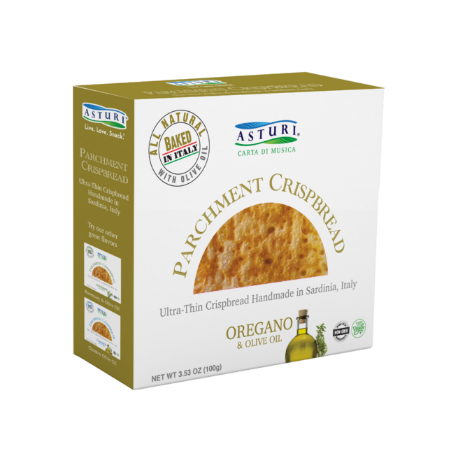 Asturi Crispbread with Oregano 3.53 OZ