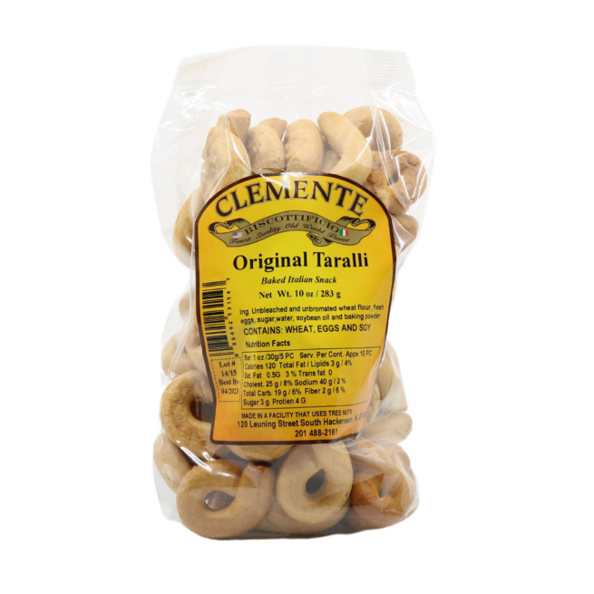 Wholesale Clemente Plain Taralli 10 OZ-12ct Case Bulk