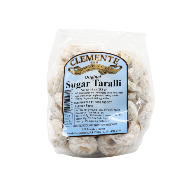 Wholesale Clemente Sugar Taralli 10 OZ-12ct Case Bulk