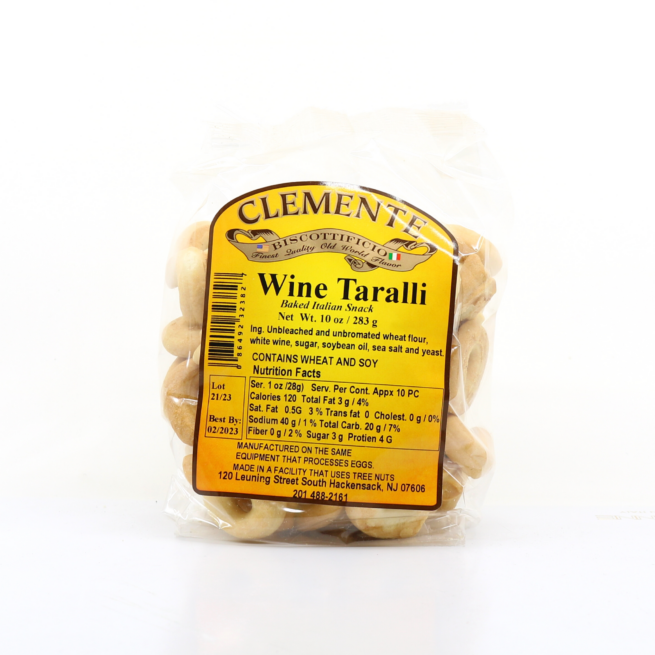 Wholesale Clemente Wine Taralli 10 OZ-12ct Case Bulk