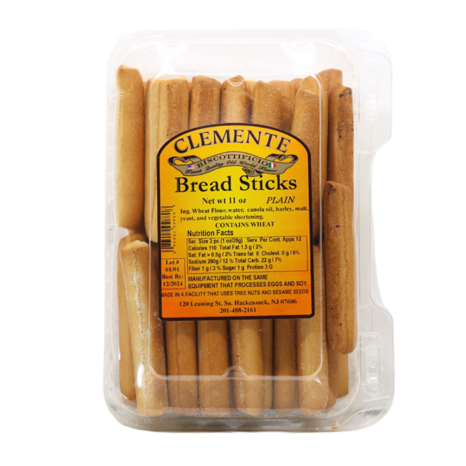 Wholesale Clemente Plain Breadsticks 12 OZ-12ct Case Bulk