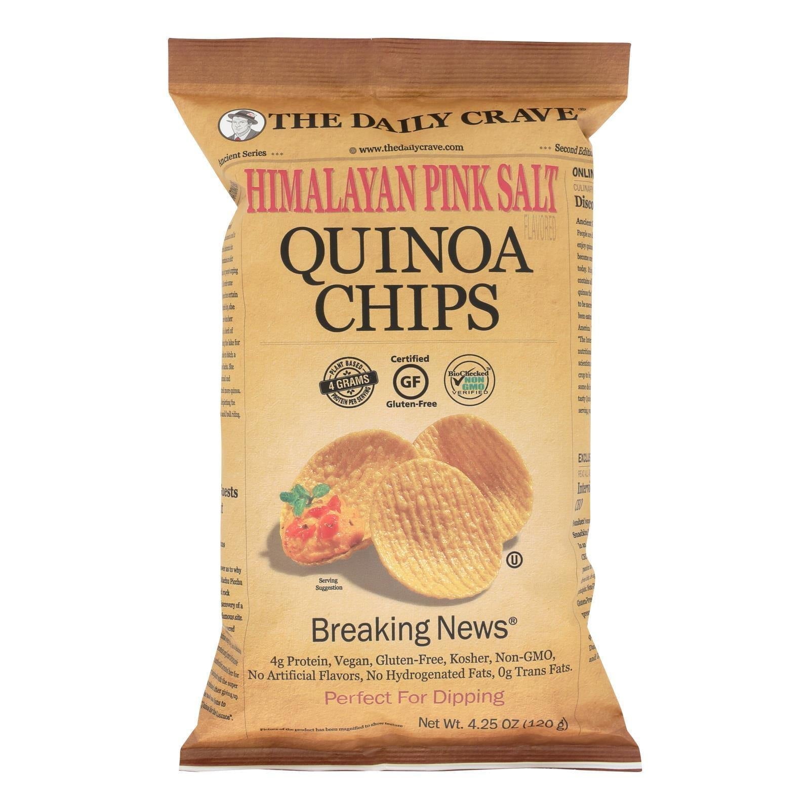 The Daily Crave Himalayan Pink Salt Quinoa Chips 4.25 Oz
