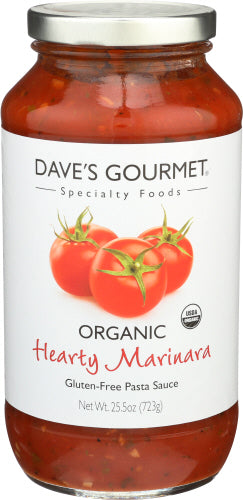 Daves Gourmet Sauce Hearty Marinara Org 25.5oz 6ct