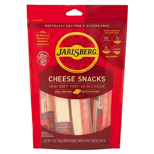 Jarlsberg Semi Soft Part-Skim Cheese Snacks 6oz 12ct