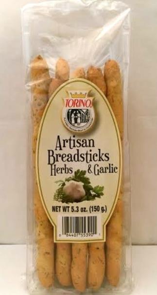 Torino Artisan Breadsticks – Garlic & Herbs 5.3 OZ