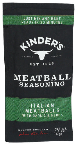 Kinders Italian Meatballs Seasoning Mix 0.6 oz Bag