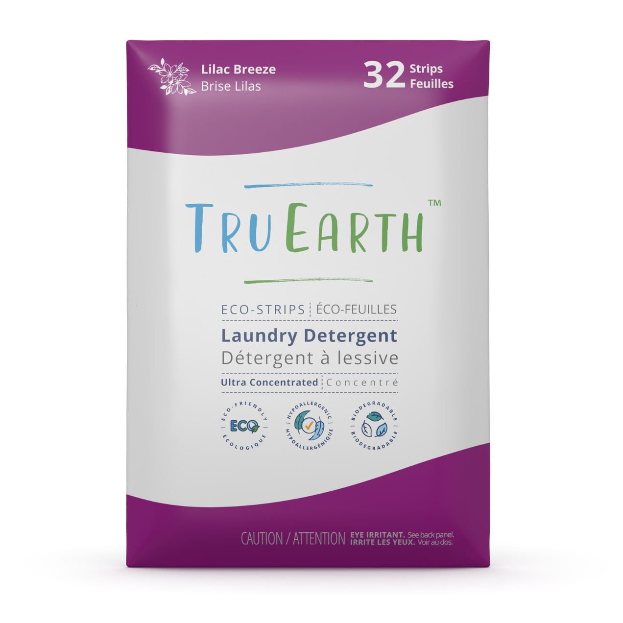 Tru Earth Laundry Detergent Eco Strips Lilac Breeze