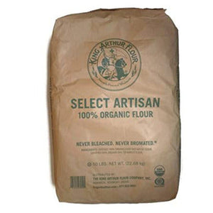 Wholesale King Arthur Baking Organic Artisan Select Flour 50lb-1ct Case Bulk