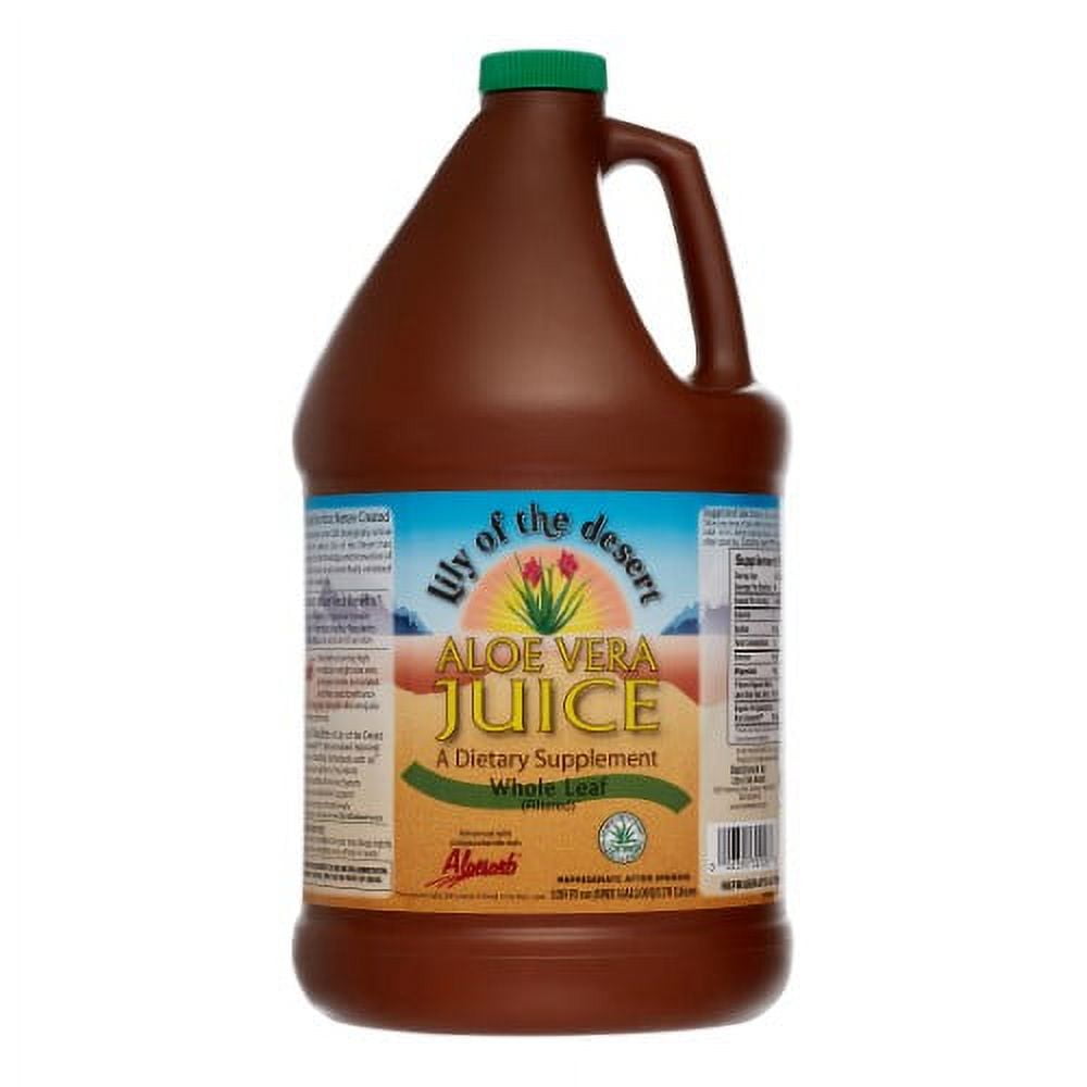 Lily Of The Desert Aloe Juice Whole Leaf Organic 1 Gal Bottle
