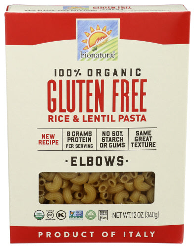 Bionaturae Organic Gluten Free Elbow Pasta 12oz 12ct