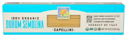 Bionaturae Organic Capellini Pasta 16oz 12ct
