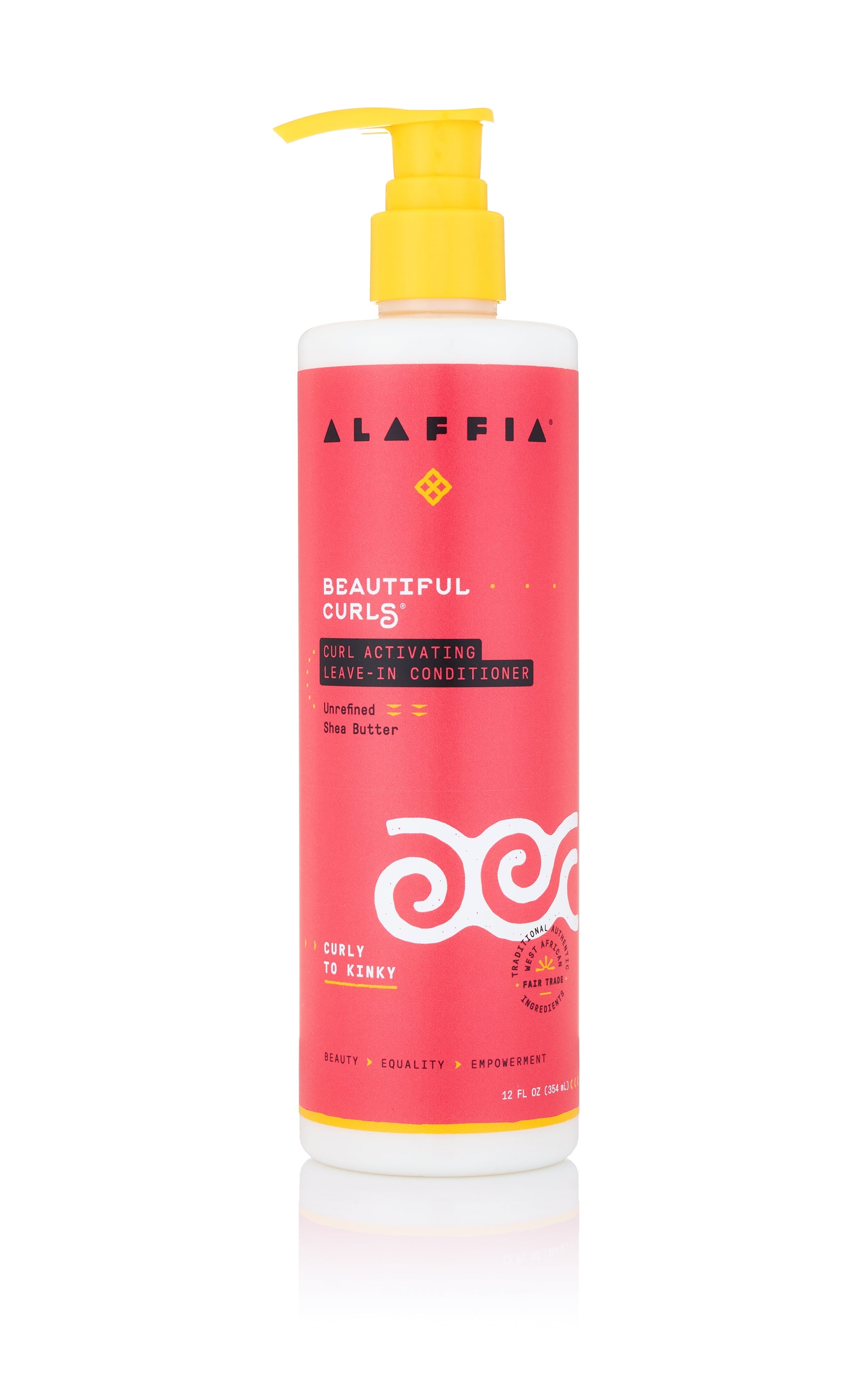 Alaffia, Beautiful Curls, Curl Activating Leave-In Conditioner, Curly to Kinky, Unrefined Shea Butter, 12 oz Bottle