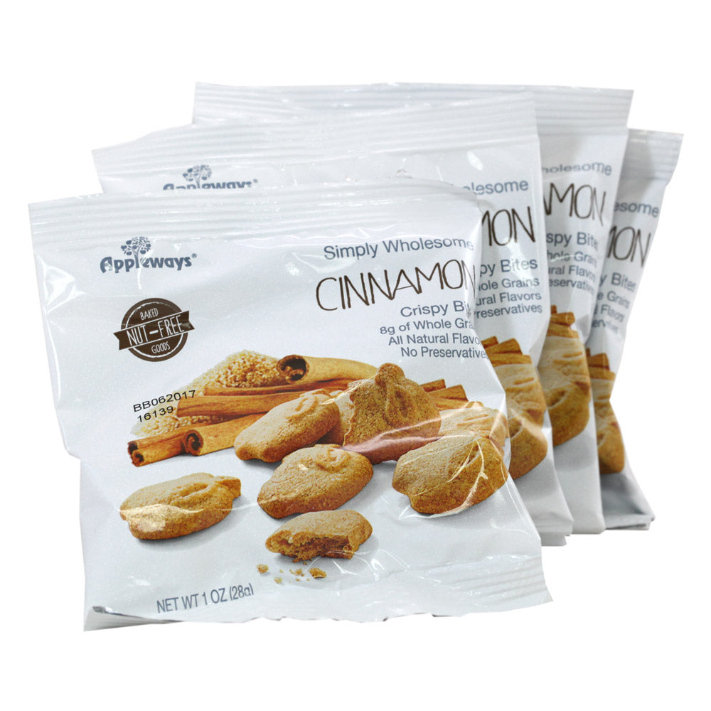 Wholesale Appleways Individually Wrapped Cinnamon Cookie Bites | 108 ct-1ct Case Bulk