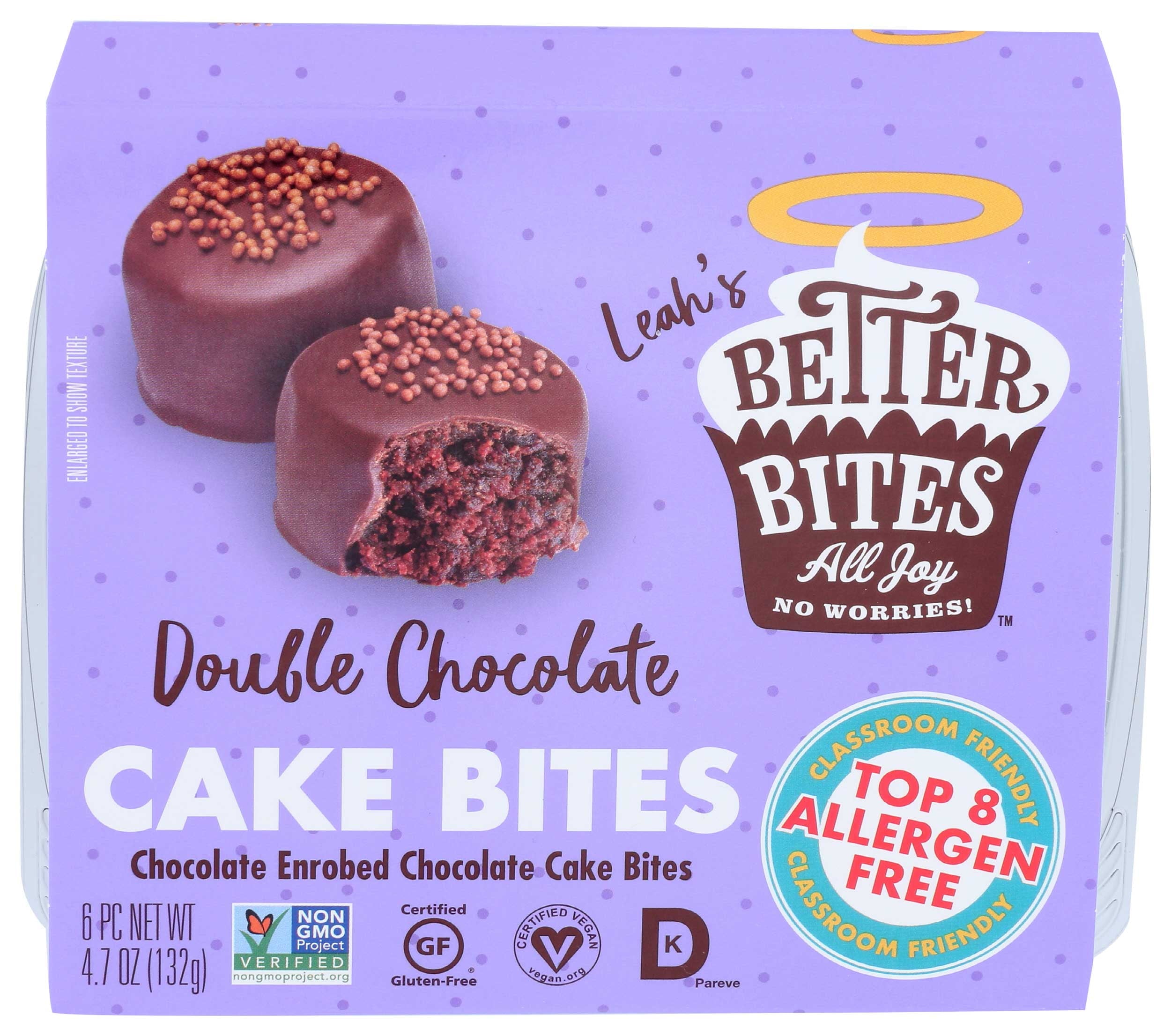 Better Bites Double Chocolate Cake Bites 4.7 oz Bag