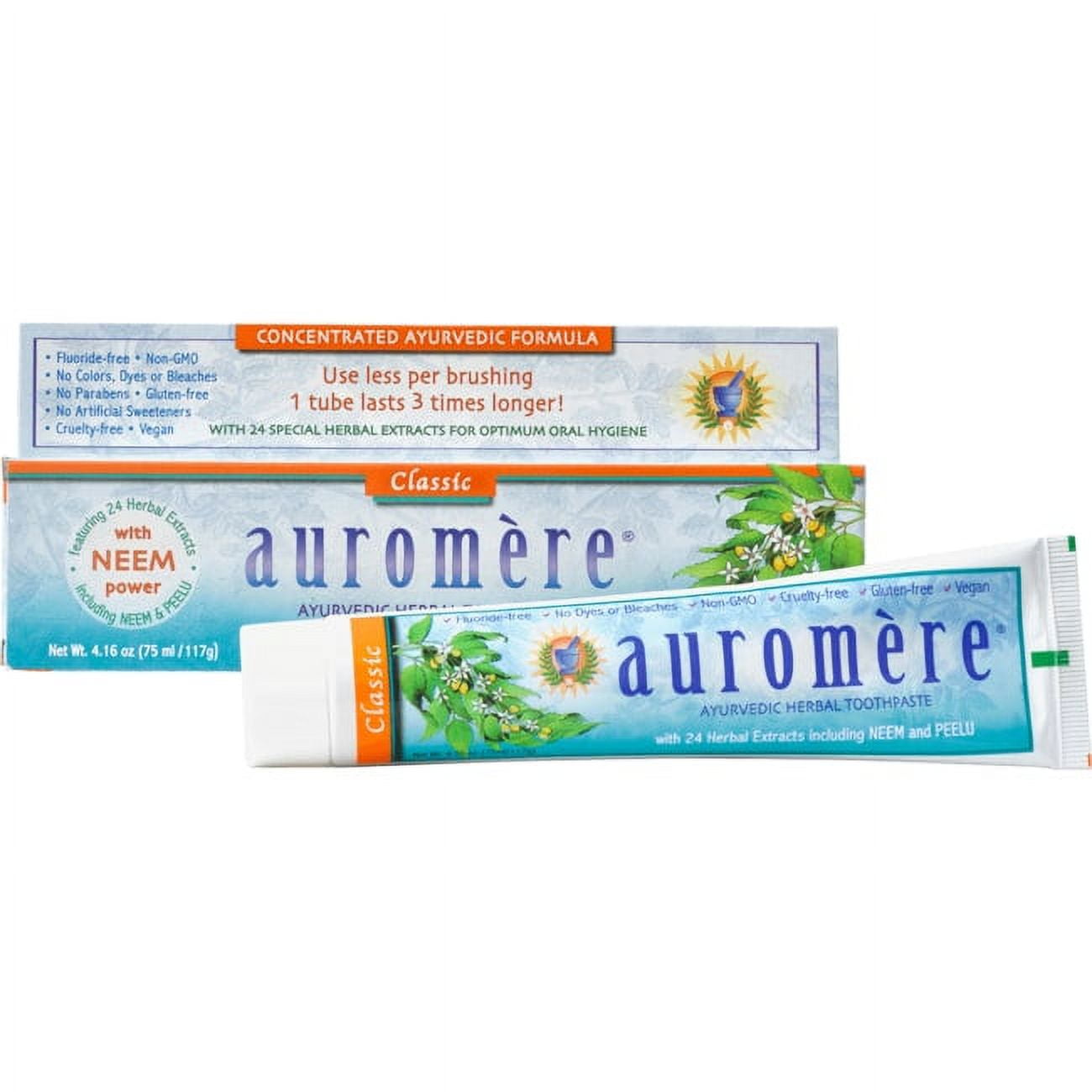 Auromere Herbal Toothpaste Licorice 4.16 oz Tube