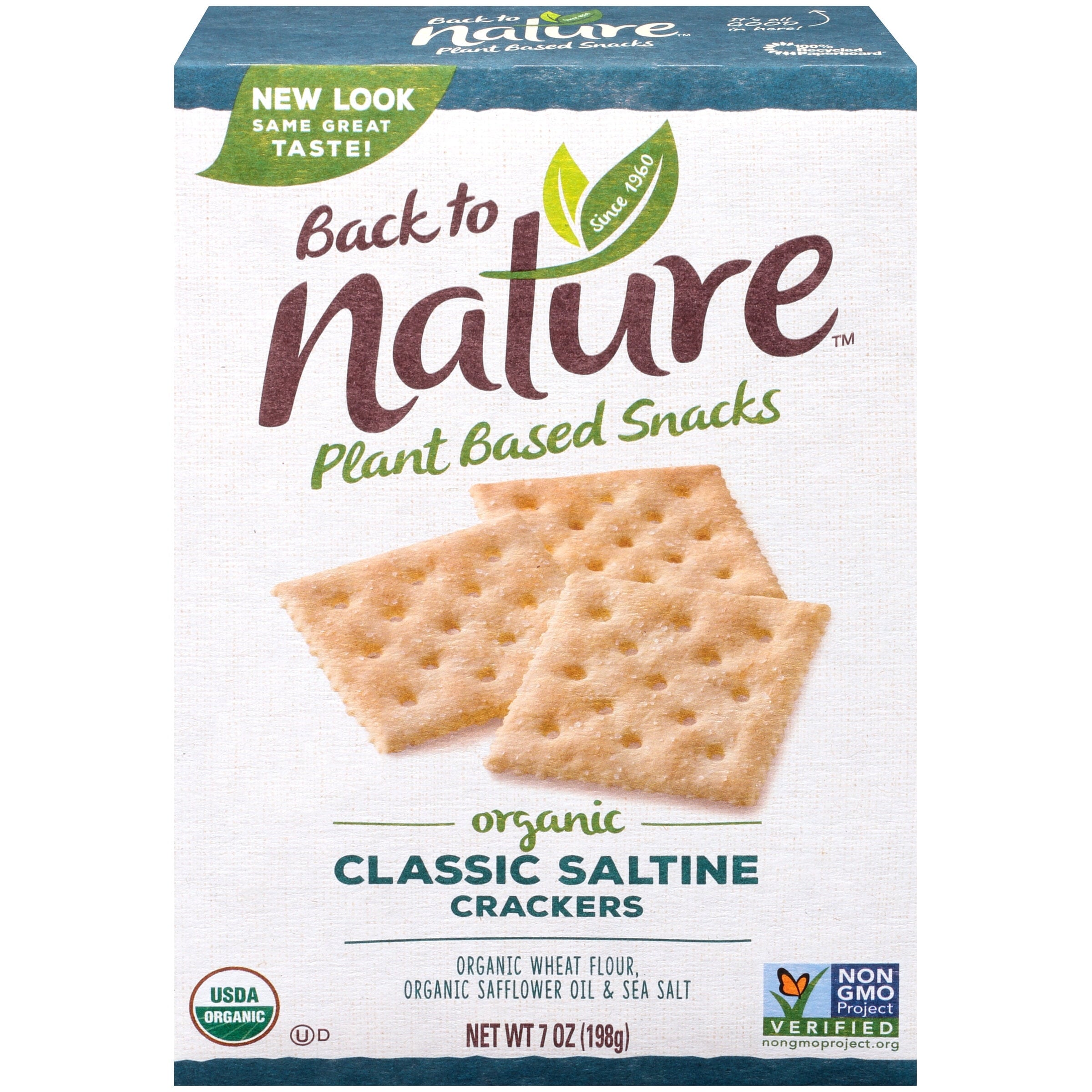 Back to Nature Crackers Organic Saltine 7 oz Bag