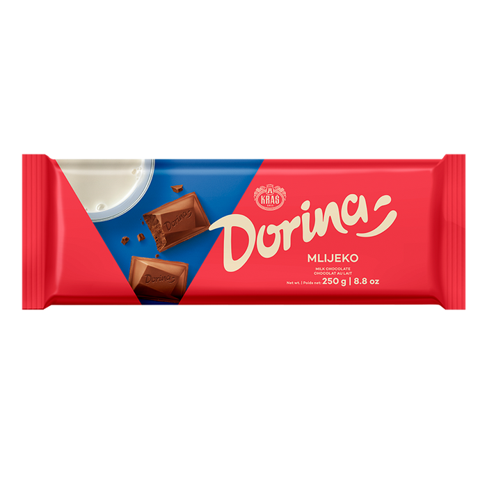 Wholesale Kras Dorina Milk Chocolate 250g- Bulk