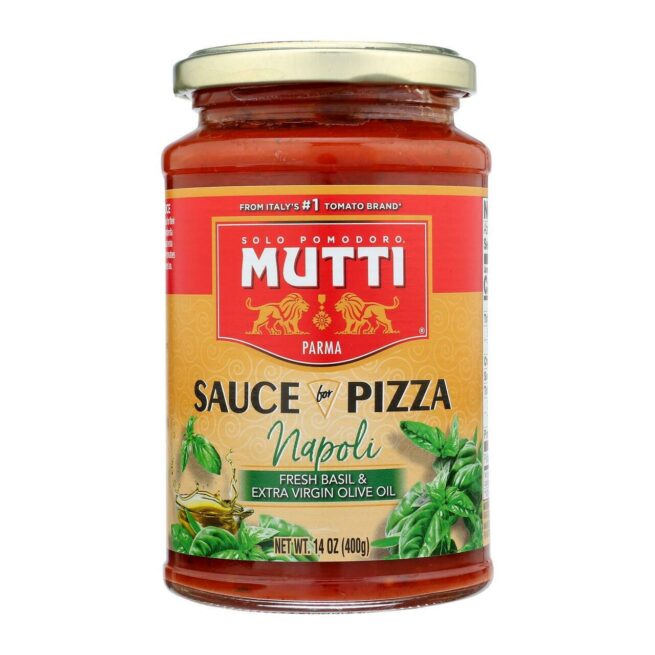 Mutti Napoli Pizza Sauce – Fresh Basil & EVOO Sauce 14 OZ