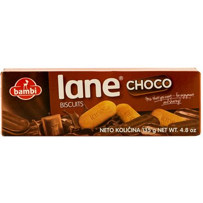 Bambi Lane Chocolate Covered Biscuits 135g box