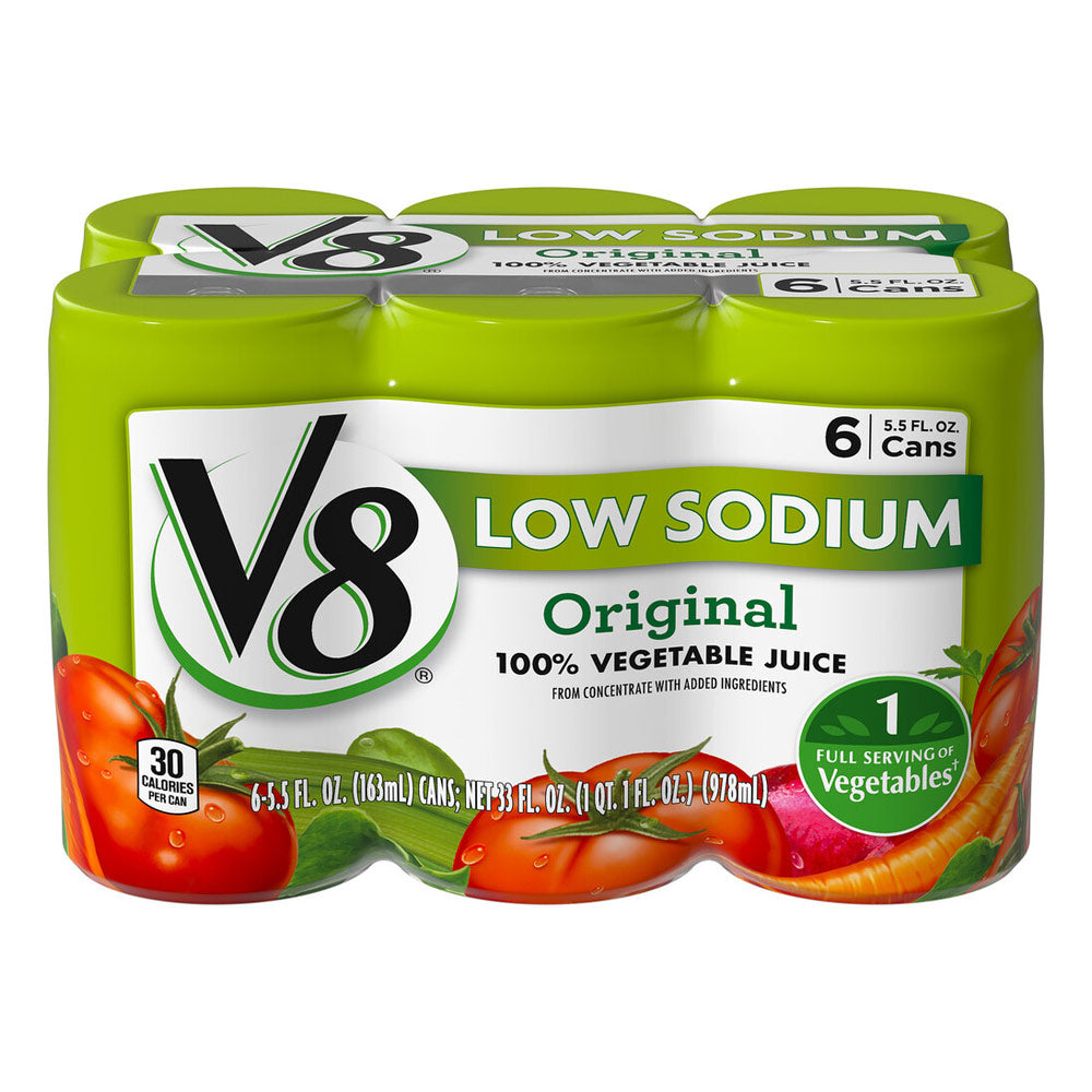 Campbells V-8 Low Sodium Vegetable Juice 5.5 Oz | 5.5 oz