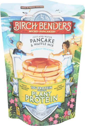 Birch Benders Pancake & Waffle Plant Protein Mix 10oz 6ct