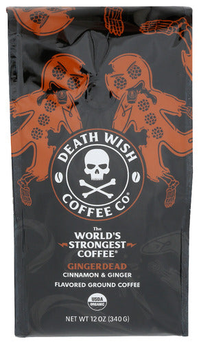 Death Wish Coffee Gingerdead Ground Gingerdead Coffee 12oz 6ct