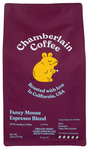 Chamberlain Coffee Fancy Mouse Whole Bean Espresso Blend 12oz 1ct