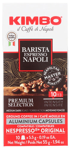 Kimbo Barista Espresso Napoli Coffee 1.94oz Packet