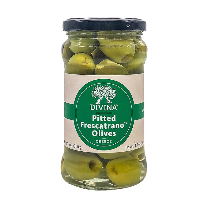 Divina Mt Athos Green Pitted Olive 5 LB