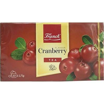 Wholesale Franck Cranberry (Brusnica) Tea 55G Box- Bulk