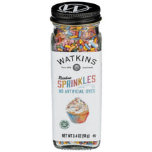 Wholesale Watkins Rainbow Sprinkles No Artificial Dyes 3.4 Glass Jar- Bulk