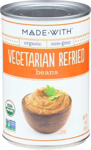 Made With Refried Vegetarian Organic Beans 16oz 12ct