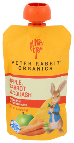 Wholesale Pumpkin Tree Peter Rabbit Organics Apple Carrot & Squash 4.4oz- Bulk