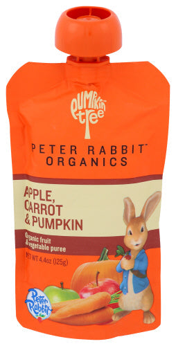 Wholesale Pumpkin Tree Peter Rabbit Organics Pumpkin, Carrot and Apple 4.4 oz- Bulk