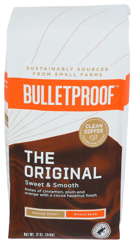 Bulletproof Original Whole Bean Medium Dark Roast Coffee 12oz 6ct