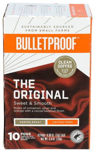Bulletproof The Original Sweet Smooth Medium Roast Coffee Pods 3.9oz 6ct
