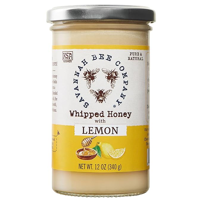 Wholesale Savannah Bee Company Whipped Honey with Lemon 3 oz-12ct Case Bulk