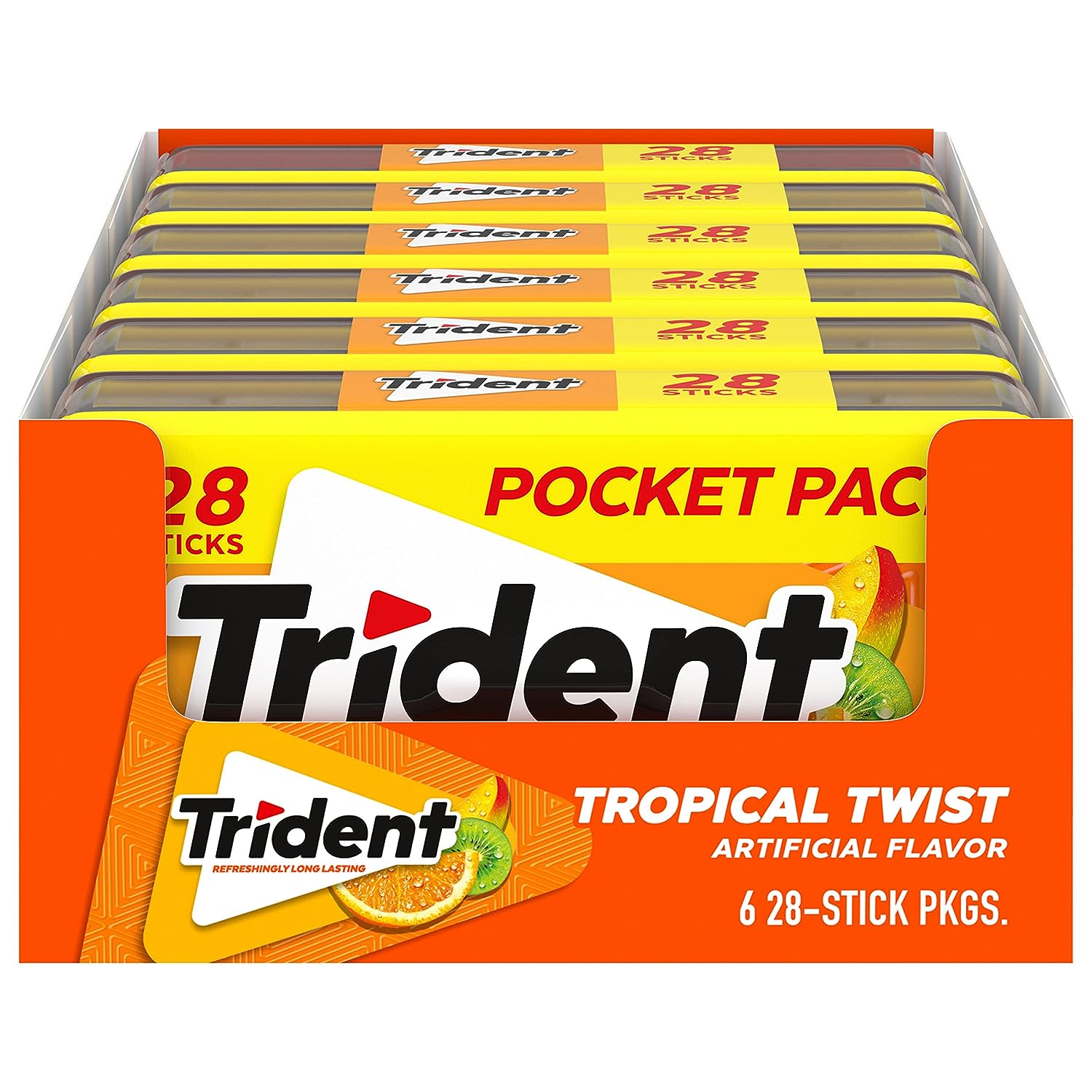 Trident Tropical Twist Pocket Pack 28 Sticks